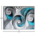 thumbnail image 5 of Flash Furniture Tellus Contemporary Turquoise Geometric Area Rug, 8' x 10', 5 of 7