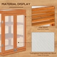 thumbnail image 4 of Outsunny Cold Frame Greenhouse with Wood Frame, 2 Shelves, Orange, 4 of 10