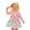 Q237 Pink, variant on Angala 2 Piece Outfits For Girls Crew Neck Sleeveless Floral Print Dress With Solid Shawl For Dressy Occasions And Everyday Set Girls Fall Season Wear Clothes