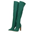 thumbnail image 5 of Mostsola Suede Knee High Boots Women Pointed Toe Stiletto Suede Long Tall Thigh High Boots, 5 of 9
