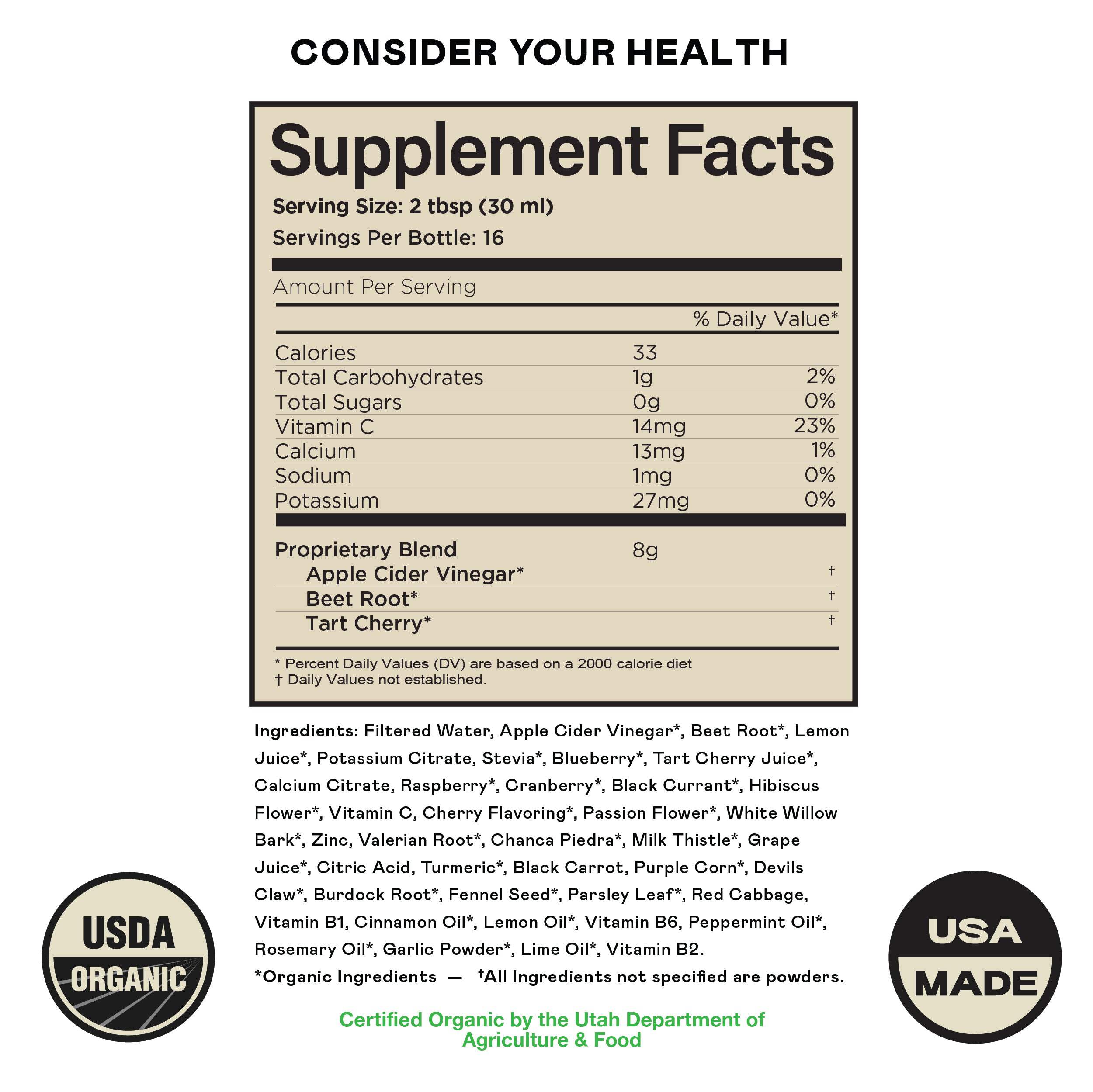 Complete Natural Products Joint Support Complete – 16 Fl Oz Organic Liquid Joint Supplement with Glucosamine Chondroitin MSM – Natural Uric Acid Joint Health Support for Mobility  - Glass Bottle