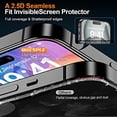 thumbnail image 3 of REJODA-3 Pack Screen Protector for iPhone 15 6.1 Inch, Auto Dust Removal, 9H Hardness, Anti Fingerprint, HD Clear Tempered Glas with Auto Alignment Kit, 3 of 4