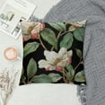 thumbnail image 2 of Vintage Floral Black White Green Cotton Linen Square Throw Waist Pillow Case Decorative Cushion Cover Pillowcase Sofa, 2 of 5