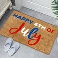 thumbnail image 2 of Letter Print America 4th of July USA Patriotic Doormat Indoor Outdoor Rug Welcome Decorative Memorial Day Front Door Mat Anti-Slip Rubber for Seasonal Kitchen Entrance Floor Decor 16 x 24 Inch, 2 of 8