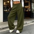 thumbnail image 7 of Khunlpohl Women's Wide Leg Sweatpant Elastic Waist Casual Loose Pants Workout Running Sports Sweatpants with Pockets, 7 of 7