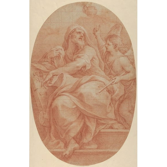 Le Prophète Jeremiah Affiche Imprimée par Sebastiano Conca (italien, gaeta 1676 ou 1680 121764 naples) (18 x 24)