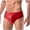Mens Underwear Red, variant on Mens Underwear Trendy High-Cut Mid Waisted Silk Briefs Casual Solid Stretchy Comfort Support Basic Brief