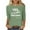 Green, variant on Womens Winter "YES I'M ALWAYS FREEZING" Graphic Short Sleeve T-Shirt - Loose Fit Casual Daily Wear,Purple,XXXL