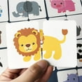 thumbnail image 2 of Kids Cognition Puzzle Toys Toddler Iron Box Cards Matching Game Cognitive Card Vehicl Fruit Animal Life Set Pair Puzzle heqiyong toy, 2 of 2