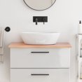 thumbnail image 1 of vidaXL Bathroom Countertop Light Brown 80x60x2 cm Treated Solid Wood, 1 of 4