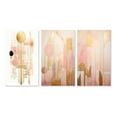 thumbnail image 2 of Designart "Retro Pink Circular Boho Chic Geometrics IV" Modern Geometric Wall Art Set Of 3 - Pink Abstract Gallery Wall Set For Home Decor, 2 of 6
