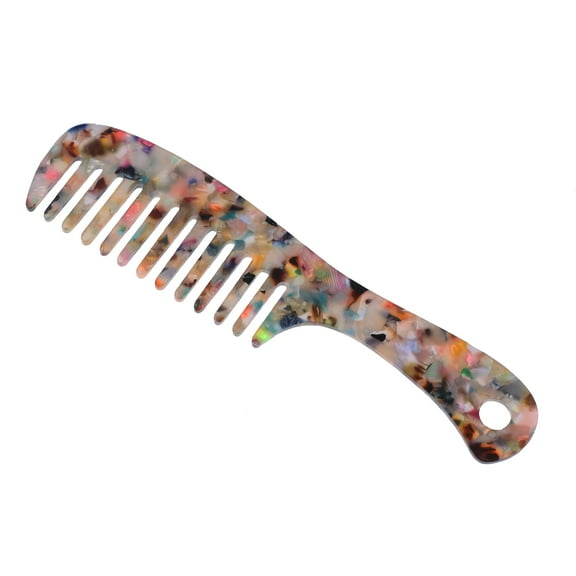 1 Pcs Hair Comb Wide Tooth Anti-Static Detangling Comb Easy Detangling Wet and Dry Multicolor