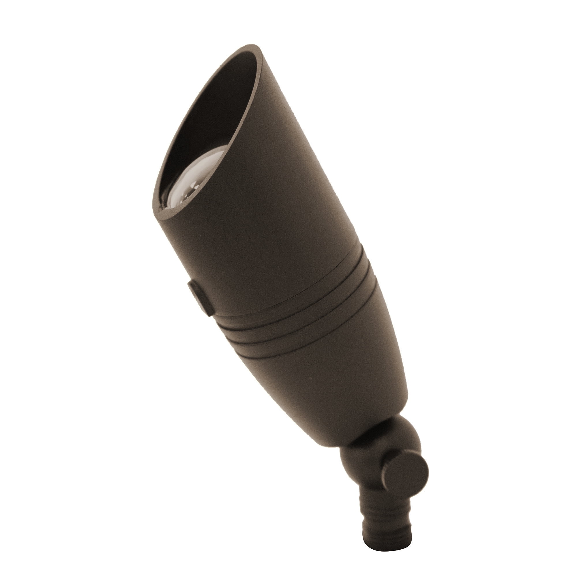LNC 6W Solid Bronze LED Outdoor Spotlight 2700K Warm White 490 Lumens for Low Voltage Landscape Lighting of Yard, Lawn, Garden, Patio, Trees & House