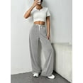 thumbnail image 3 of Wide Leg Sweat Pants for Womens High Waisted Baggy Sweatpants Casual Drawstring Workout Pants with Pockets, 3 of 5