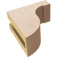 thumbnail image 6 of 3"W x 6"D x 6"H Classic Del Monte Rough Cedar Woodgrain TimberThane Corbel, Primed Tan, 6 of 6