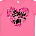 thumbnail image 4 of Inktastic In October We Wear Pink Breast Cancer Awareness Heart Boys or Girls Toddler T-Shirt, 4 of 5