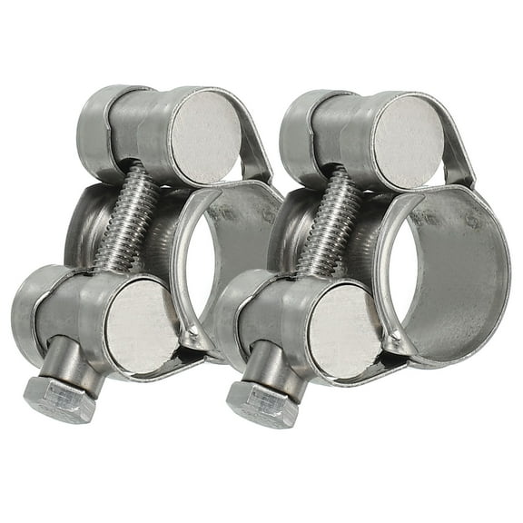 Uxcell 17-19mm T-Bolt Hose Clamp Intercooler Pipe Tube Clamps 304 Stainless Steel for 0.67"-0.75" Pipe 2 Pcs