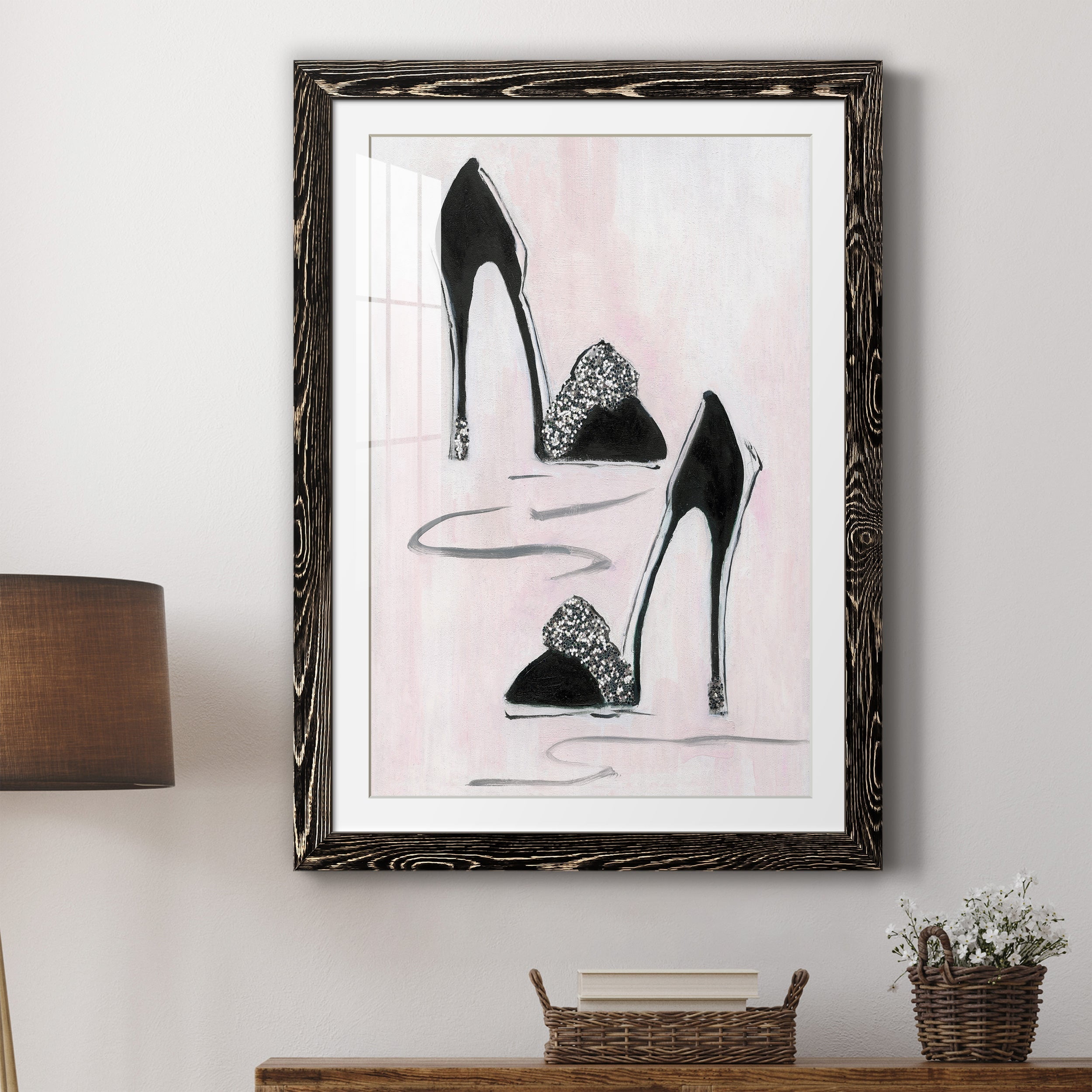 Shoes That Dazzle II - Premium Framed Print - Distressed Barnwood Frame - Ready to Hang