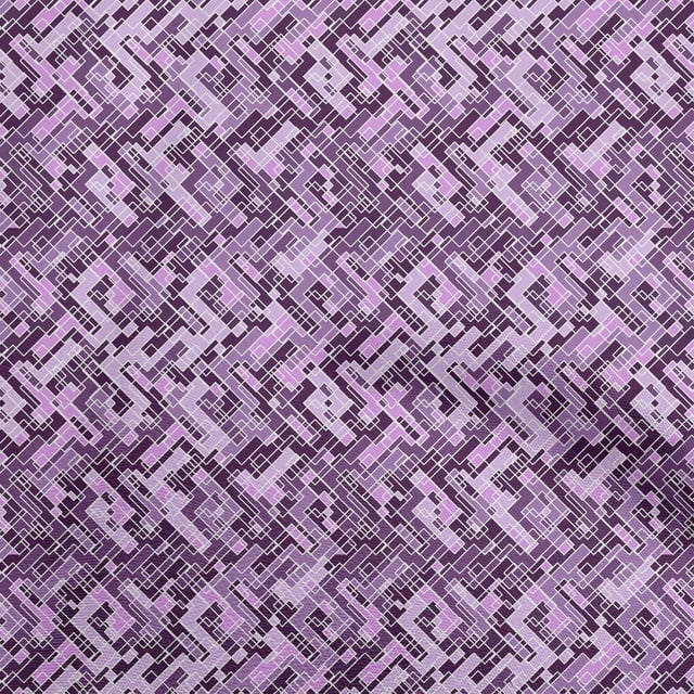 oneOone Cotton Poplin Purple Fabric Abstract Craft Projects Decor Fabric Printed By The Yard 42 Inch Wide