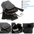 thumbnail image 4 of Hukapapa, nueva bolsa para piernas para deportes al aire libre, bolsillo para montar, bolsa de mensajero para hombres y mujeres, bolsa de pecho reflectante táctica, gris, 4 of 5