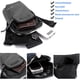 thumbnail image 4 of Hukapapa, nueva bolsa para piernas para deportes al aire libre, bolsillo para montar, bolsa de mensajero para hombres y mujeres, bolsa de pecho reflectante táctica, gris, 4 of 5