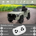 thumbnail image 3 of NEILA Toyota Licensed 12V Kids Ride on Truck Car Battery Powered Electric Fun Toys with Remote Control, Spring Suspension, 3 Speeds, LED Lights, Ride on Toy for 3-8 Years Boys & Girls (Green), 3 of 7