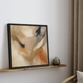 thumbnail image 2 of Framed Canvas Print Earth Tone Abstract Wall Art Neutral Modern Minimalist Decorative for Living Room Bedroom - 24"x24" BLACK, 2 of 7