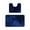 ?? Navy_Base#1396, variant on Leaf Bathroom Floor Mat Set | Water-Absorbent Non-Slip Polyester Bath Rug | Modern Rubber Back | Quick-Dry | 2-Piece Set | 16x20in & 20x31in | Living Room Entryway Kitchen Door
