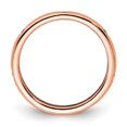 thumbnail image 2 of 14k Rose Gold Polished Size 5 Bezel-set 1/10 carat Diamond Complete Eternity Band, 2 of 5