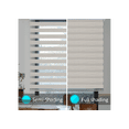 thumbnail image 2 of WYMO Zebra Blinds 21 x 72 INCH - Sheer Horizontal Blinds and Shades for Daytime and Nighttime - Light Filtering Roller Shades for Windows - Pale Grey - Manual Control Stick, 2 of 7