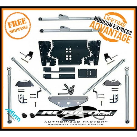 Rubicon RE7530 ED Long Arm Rear TriLink Suspension Upgrade Kit for 97-06 Jeep