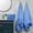Blue BU, variant on Iumwxz Best Towels Bath Towel Set 5 Pack Thick Soft Absorbent Quick Dry Plush Household Wash Face Gift Multipurpose Bathroom Spa Dorm 5 Pack Black