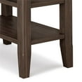 thumbnail image 4 of Home Square 2-Piece Wood 14" Rectangle Narrow Side Table Set in Farmhouse Brown, 4 of 6
