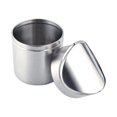 thumbnail image 3 of Bote de basura Mini bote de basura de acero inoxidable Bote de basura de mesa Bote de basura Cubo de basura de almacenamiento Tapa abatible TUNC Sencillez, 3 of 5