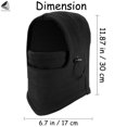 thumbnail image 2 of PULLIMORE Balaclava Ski Masks for Women Men Thermal Fleece Cold Weather Hats Caps Windproof Face Mask Hood (Black), 2 of 9