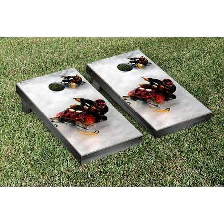 Victory Tailgate Snowmobiling Themed Cornhole Game Set