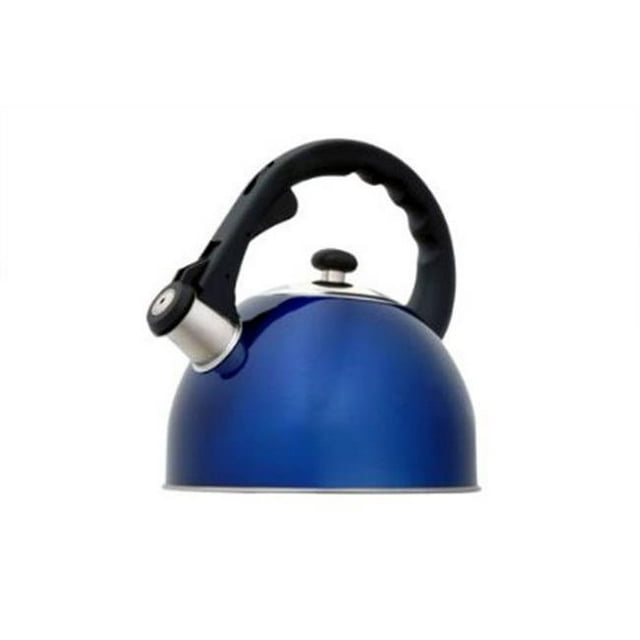 Evco International 72984 Satin Splendor Metallic Blue 2.8 Qt Tea Kettle