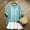 Sky Blue, variant on Asgosdo Womens 2 Piece Linen Blend Outfit Oversized Short Sleeve Top Ruffle Mini Skirt Casual Set
