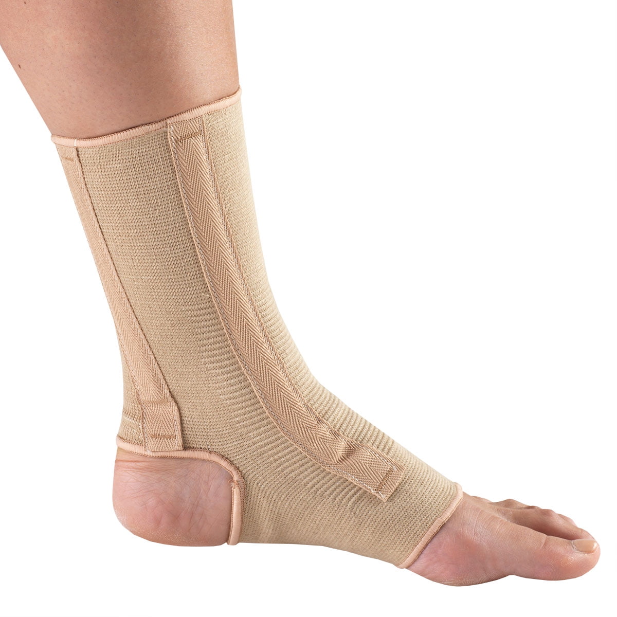 OTC Ankle Support with Spiral Stays, Beige, Large