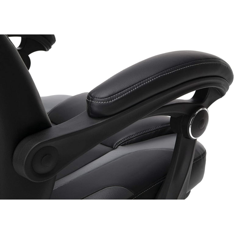 Essentials ESS-3087-GRY Gaming Chair with Footrest, Grey Essentials ESS-3087-GRY Gaming Chair with Footrest, Grey