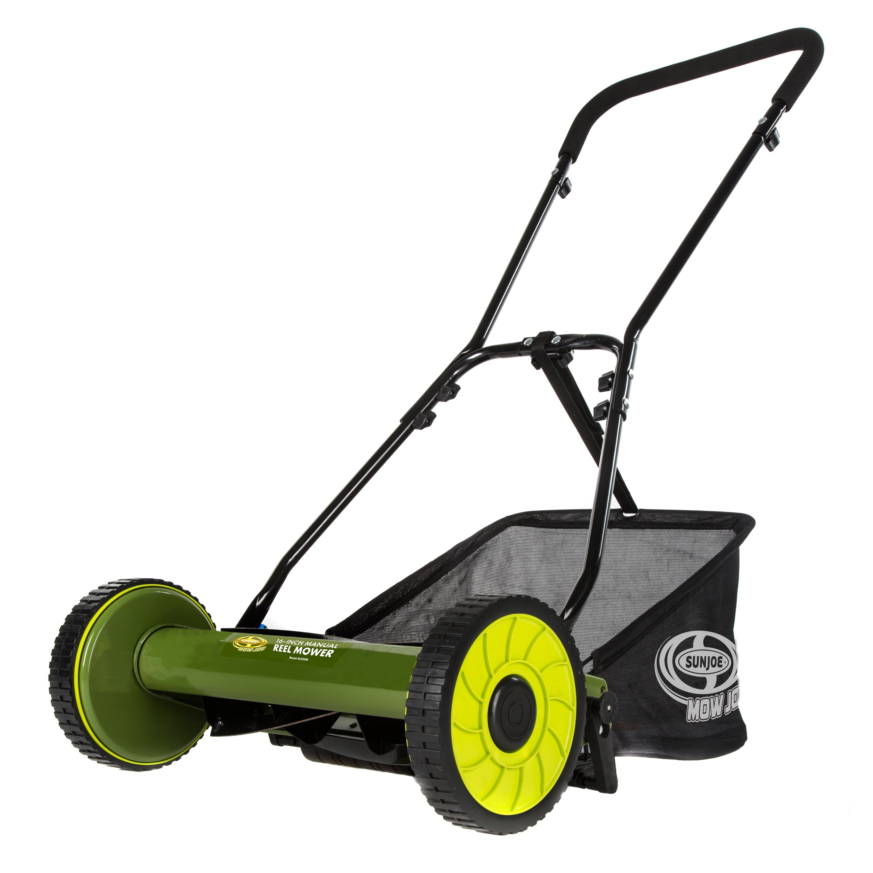 Push Lawn Mower Manual Reel w/ Grass Catcher Steel Blades 16 inch