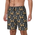 thumbnail image 2 of Uemuo Flower Butterfly Pattern Mens Swim Trunks Quick Dry Board Shorts with Mesh Lining, Stretch Beach Shorts Quick Dry No-Chafing Board Shorts-, 2 of 9