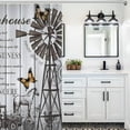 thumbnail image 7 of Farmhouse Goth Shower Curtain Never Give Up Decorative Bathroom Shower Curtain Waterproof Shower Curtain with Hooks for Bathroom Decor, 48x72 inch, 7 of 7