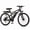 Black, variant on Qlife Racer 27.5 Inch Electric Bicycle for Adults, Full Suspension 21-Speed Mountain Ebike with More Than 1200W 28MPH Brushless Motor,Gray