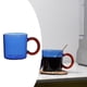 thumbnail image 5 of Vaso Espesado Taza de Cerveza Cóctel 10 Onzas para Capuchinos Bolsa de Té azul perfecl Tazas de cafe, 5 of 7