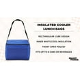 thumbnail image 3 of Small Lunch Bags Set of 10, Bulk Pack - Insulated, Fits 6 Cans, Perfect for the Office, Picnic, Beach - Blue, 3 of 5