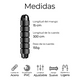 thumbnail image 2 of Cuerda Para Saltar 3 m Con Mango Antideslizante Ajustable Negro, 2 of 5