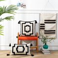 thumbnail image 4 of de almohada geométricas borlas tejidas con mechones cremallera Invisible funda de almohada sofá dormitorio sala de decoración casa de Rectángulo 1 Macarena Funda de almohada, 4 of 6