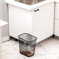thumbnail image 6 of 6 Pcs Mesh Square Trash Cans 4 Gallons Wire Wastebasket for Home Black Metal Office Garbage Cans Rectangular Trash Bin for Kitchen Bathroom Bedroom, 11.7 x 8.5 x 11.8 Inch (Black), 6 of 7