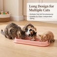 thumbnail image 4 of Wide Extended Pet Food Bowl, Ant‑Barrier No Spill Feeding Dish, Easy‑to‑Clean Large Capacity Plastic Feeder for Multi‑Cat & Multi‑Dog Home, 4 of 5